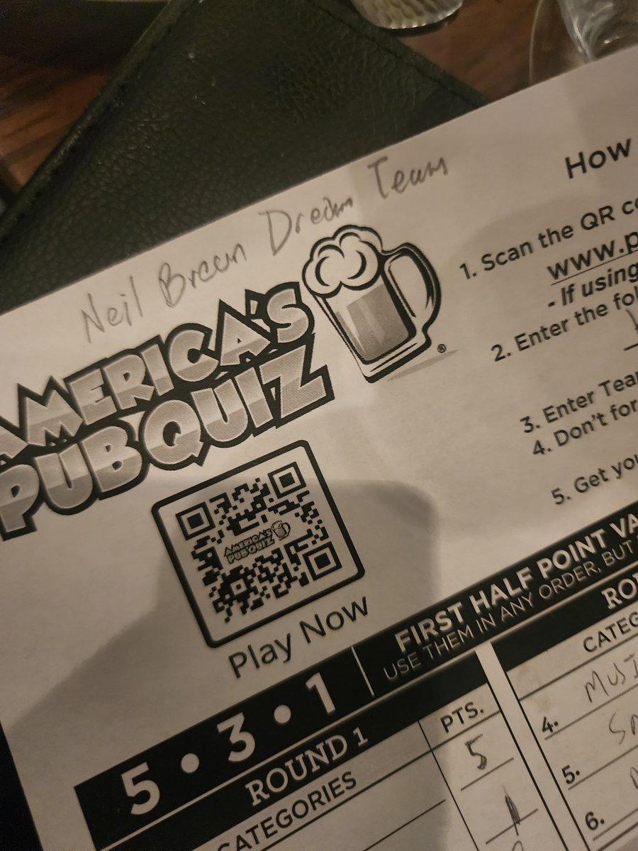 The <a href="/NeilBreen/">Neil Breen</a> Dream Team has pulled off an epic first place win at America's Pub Quiz. We double downed on the final and we are here now with a first place win.