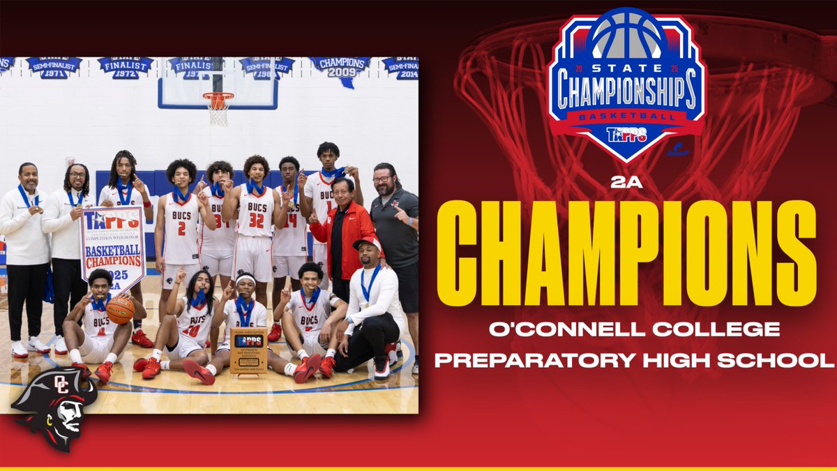 Congratulations to O'Connell College Preparatory High School, your TAPPS 2025 2A Boys State Champions!!
