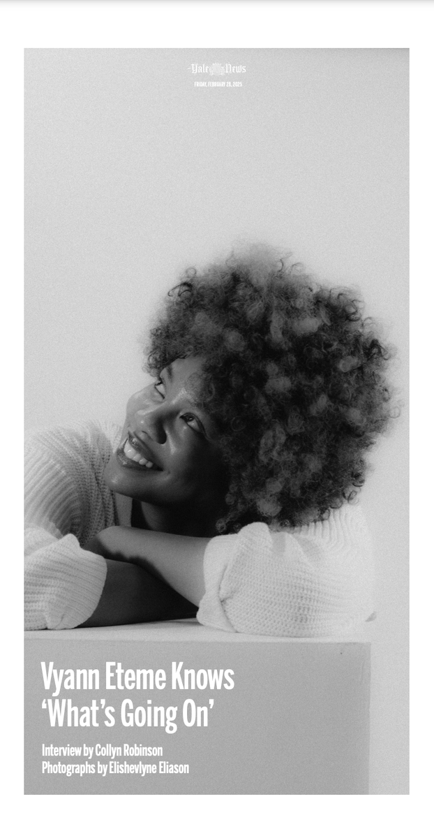 Look out for <a href="/yaledailynews/">Yale Daily News</a> print tomorrow -- great front page by <a href="/CarterCashen/">Carter Cashen</a> and an awesome special issue commemorating Black History Month led by <a href="/CollynRobinson/">Collyn Robinson</a>! Sneak peak: