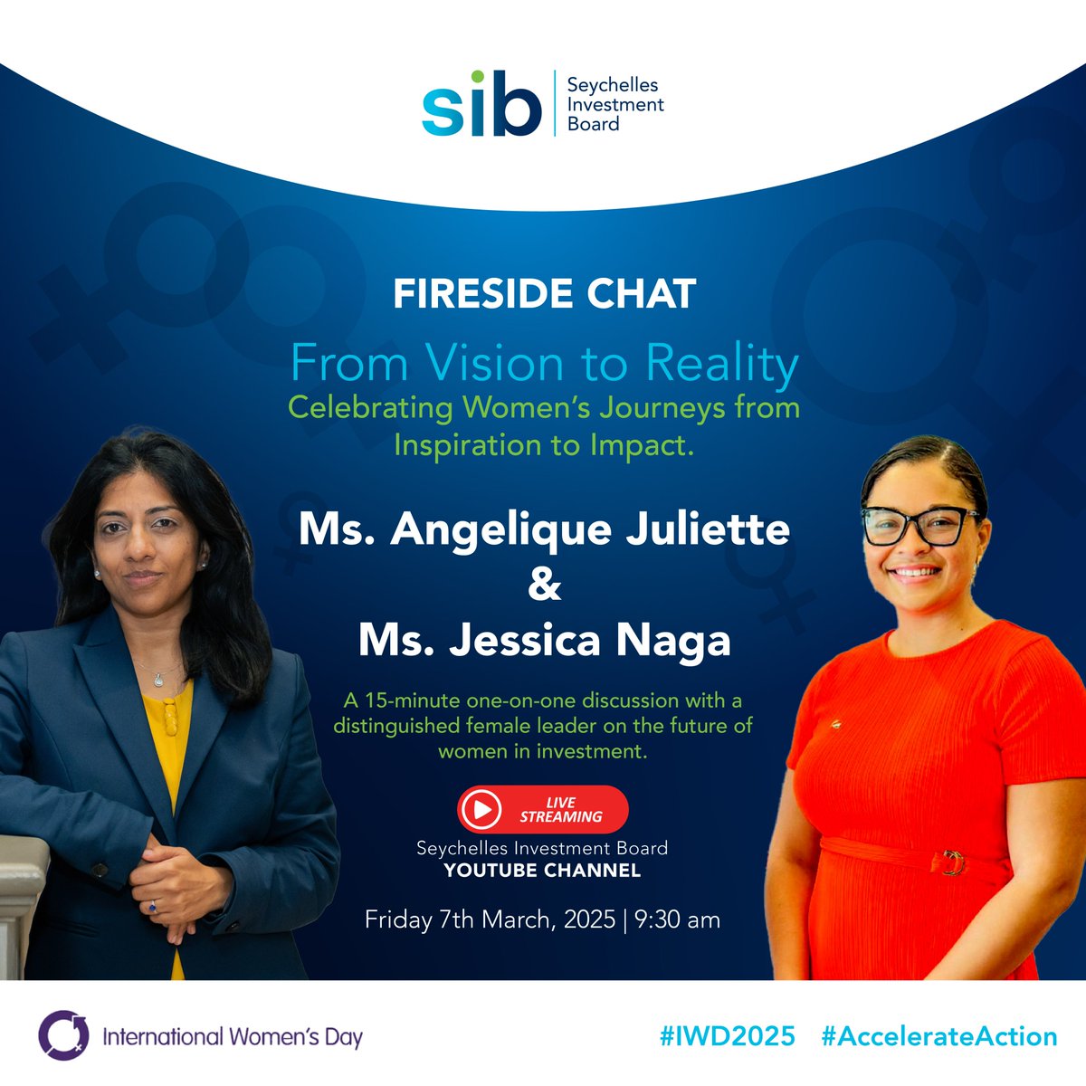 From Vision to Reality!
Join us for a special Fireside Chat as we celebrate women's journeys from inspiration to impact! 📷📷
📷 Featuring Ms. Angelique Juliette &amp; Ms. Jessica Naga, this one-on-one discussion will explore the future of women in investment.