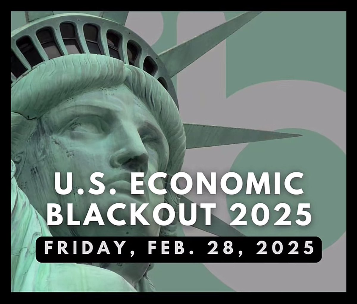 RETWEET if you are participating in the Economic Blackout today!