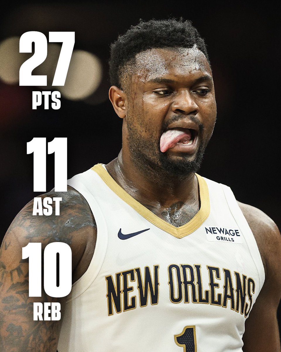 FIRST CAREER TRIPLE-DOUBLE FOR ZION 🔥

Pelicans hand the Suns their 10th loss in their last 12 games 👀