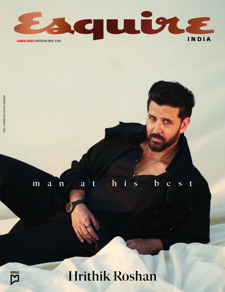 Esquire India (@esquire_india) on Twitter photo The myth, the man, the moment – presenting Hrithik Roshan (<a href="/iHrithik/">Hrithik Roshan</a>) on the cover of Esquire India's inaugural edition. At Esquire, we celebrate the ‘man at his best,’ and truly, is there anyone better suited to that term than Hrithik Roshan? The myth, the man, the moment – presenting Hrithik Roshan (<a href="/iHrithik/">Hrithik Roshan</a>) on the cover of Esquire India's inaugural edition. At Esquire, we celebrate the ‘man at his best,’ and truly, is there anyone better suited to that term than Hrithik Roshan?