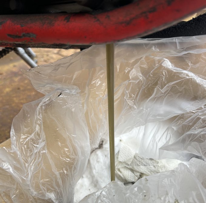 たらー(CRM50のギアオイル交換) 