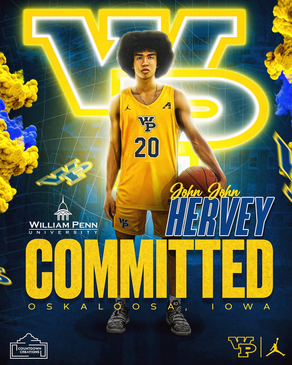 John Hervey (@jehthree) on Twitter photo I am blessed and excited to announce my commitment to William Penn University!
Thank you to Coach Coffey for providing me with this opportunity as well as Coach Jaron at <a href="/AllNOneSports1/">All-N-One Sports Services</a> for giving me the resources to succeed! I am blessed and excited to announce my commitment to William Penn University!
Thank you to Coach Coffey for providing me with this opportunity as well as Coach Jaron at <a href="/AllNOneSports1/">All-N-One Sports Services</a> for giving me the resources to succeed!