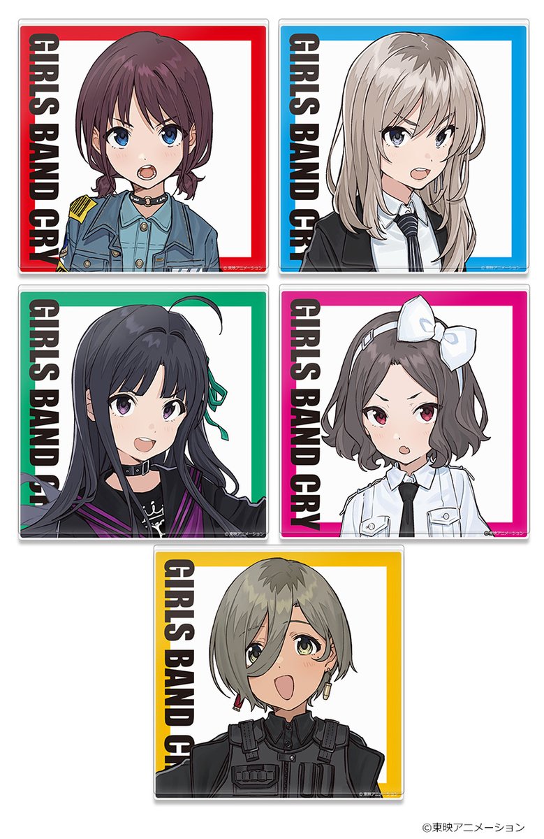 アニメ『ガールズバンドクライ』】グッズ情報 アクリルコースター 缶バ