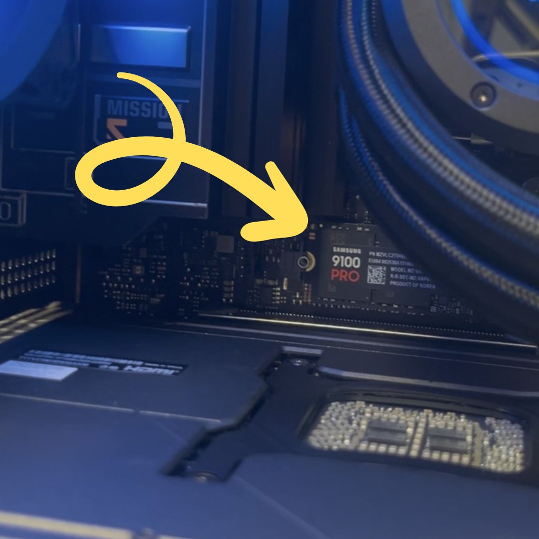 umart_online's tweet image. It is not kidding! The Samsung 9100 PRO SSD hits 14 GB/s read speeds! The fastest consumer drive in the world? Cool!🚀 #Samsung9100PRO #FastestSSD #NextLevelSpeed #TechGoals #SSD