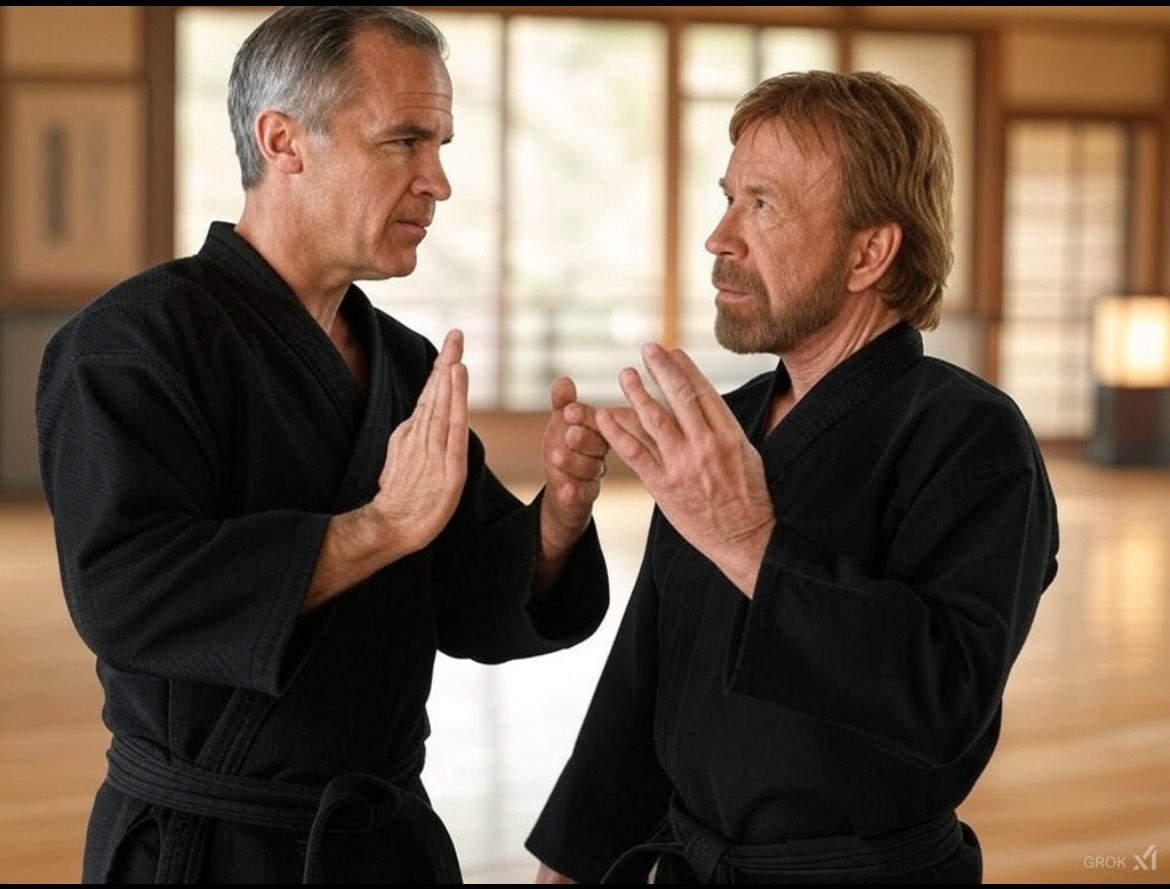 Mark Carney taught Chuck  Norris  martial arts #CarneyLies