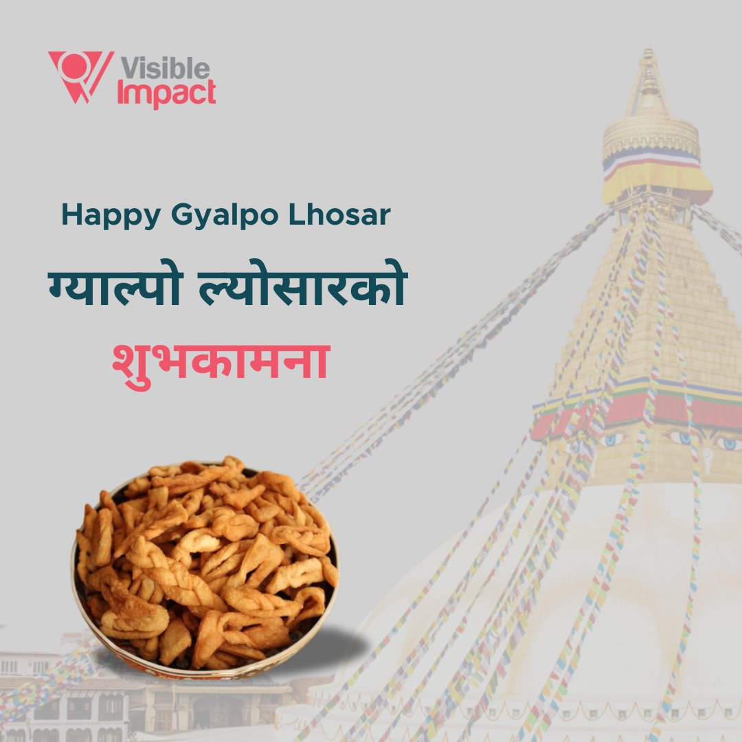 ग्याल्पो ल्होसारको शुभकामना!
यस नयाँ वर्षले तपाईं र तपाईंका प्रियजनहरूलाई शान्ति, समृद्धि र खुशीको साथ भरोस।
.....

Wishing you a joyous Gyalpo Lhosar! May this New Year bring peace, prosperity, and happiness to you and your loved ones.
#GyalpoLhosar