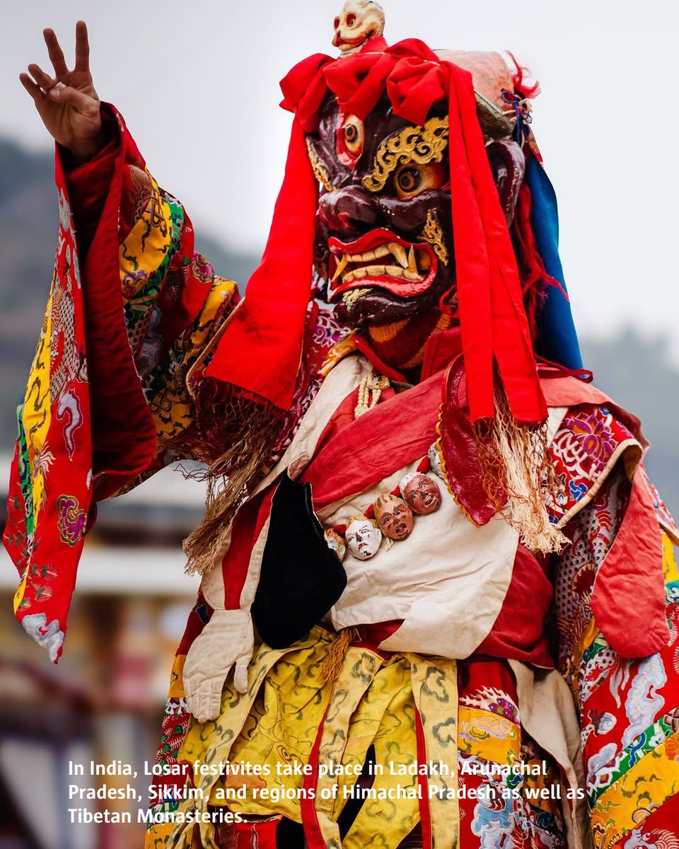 TajGurasKutir's tweet photo. Losar, the Tibetan New Year, is a time of joy, renewal, and cultural celebration. In 2025, the festivities begin on February 28 and continue until March 2, filling the air with vibrant traditions, prayers, and feasts.

(1/5) https://t.co/wLqtScUfTf