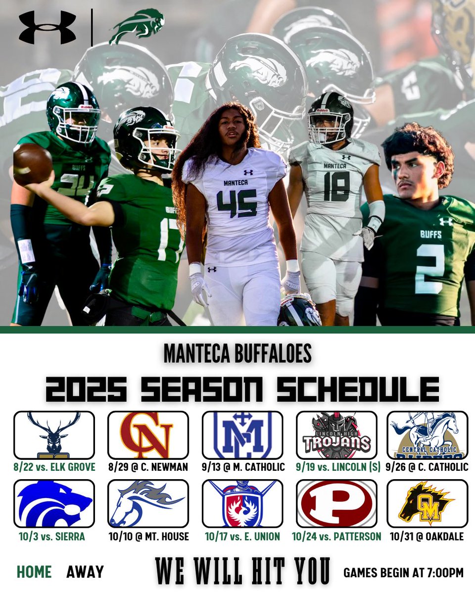 🏈MANTECA BUFFALOES 2025🏈 #WeWillHitYou