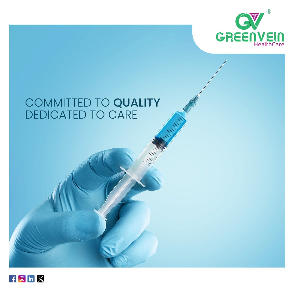 GreenveinHealth's tweet photo. Quality that stands tall, commitment that lasts.

#GreenveinHealthcare #SharpAndReliable
#WellnessYouDeserve #HealthyIndia #motivationquote
#medical_device #needle #medical_disposables
#hypodermic_syringes #hypodermic_needles #syringes
#ReliableCaregivers https://t.co/y1OXF2RjZ6