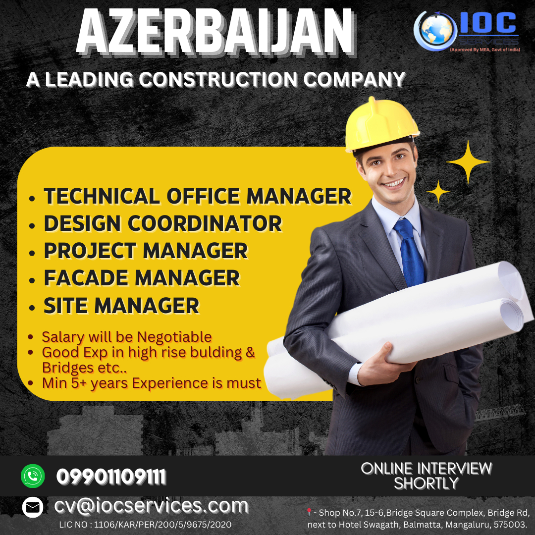 iocsgroup's tweet image. CONSTRUCTION COMPANY - AZERBAIJAN
#HighRiseLiving
#ConstructionManagement
#ArchitectureDesign
#BuildingTheFuture
#ProjectManagement
#FacadeEngineering
#SiteManagement
#UrbanDevelopment
#DesignCoordination
#TechnicalOffice
#ConstructionInnovation
#StructuralEngineering
