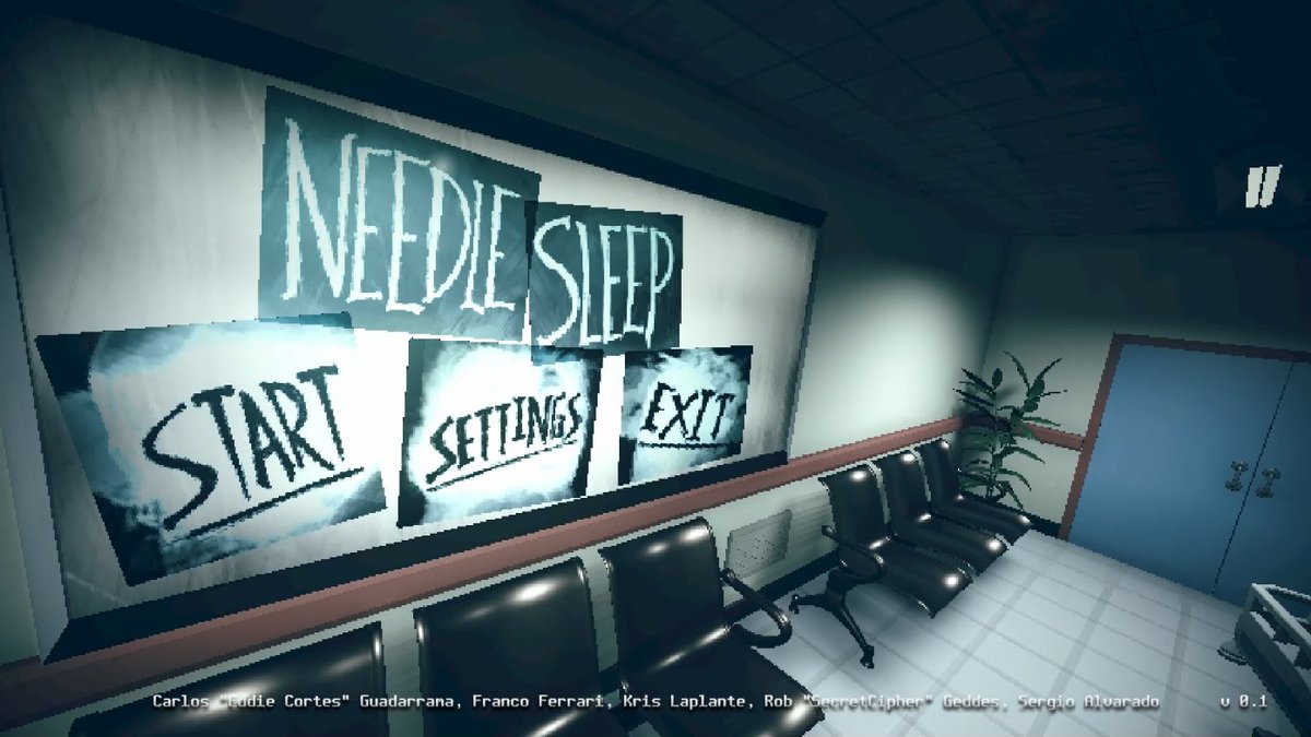 armeriach's tweet photo. こんばんは🌛
本日『Needle Sleep』を投稿しました🧸
ブラックバーン外科病院の暗い廊下を進みます。起きていますか？眠っている？それともその中間の何かでしょうか？
https://t.co/21JVGaIVKO

#実況プレイ #ゲーム実況  #ホラー https://t.co/Xb918iHUOC