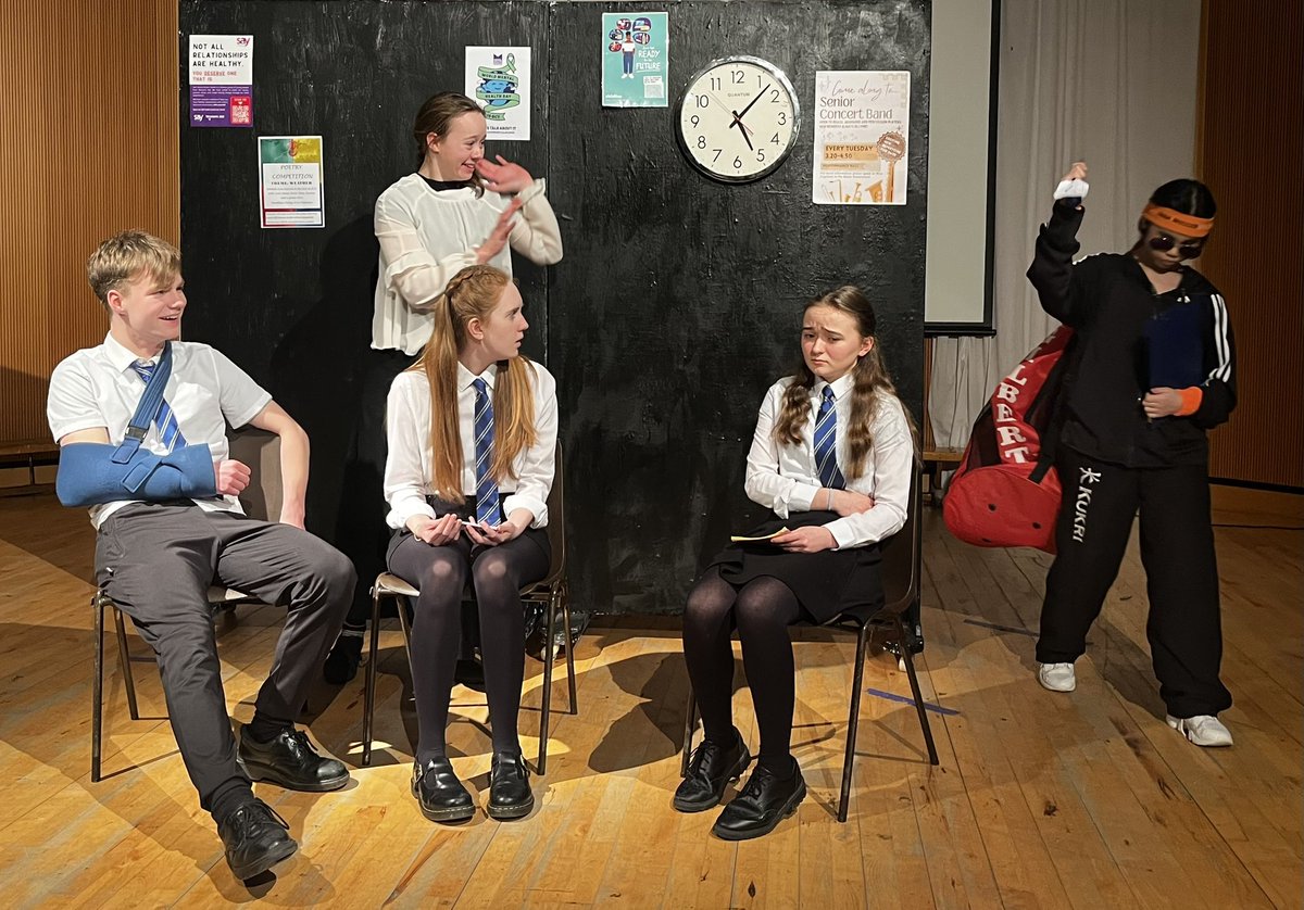 Congratulations to our Year 12 students who completed Component 2 of their GCSE this week, with four accomplished and amusing performances. Audience members said they would have paid to see your shows; thank you for entertaining them so professionally for free!