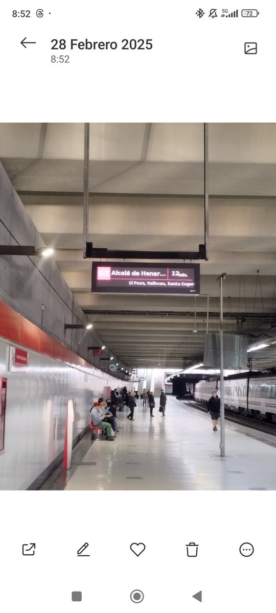 Japete86's tweet photo. @CercaniasMadrid sois el peor servicio que hay. ¿Cuándo nos va a pedir perdón el ministro @oscar_puente_ por todos los retrasos que hay en el servicio. Todos los días tarde. Ya de por si no son los horarios sino que quitáis dos trenes. https://t.co/Z1GHxHjlY6