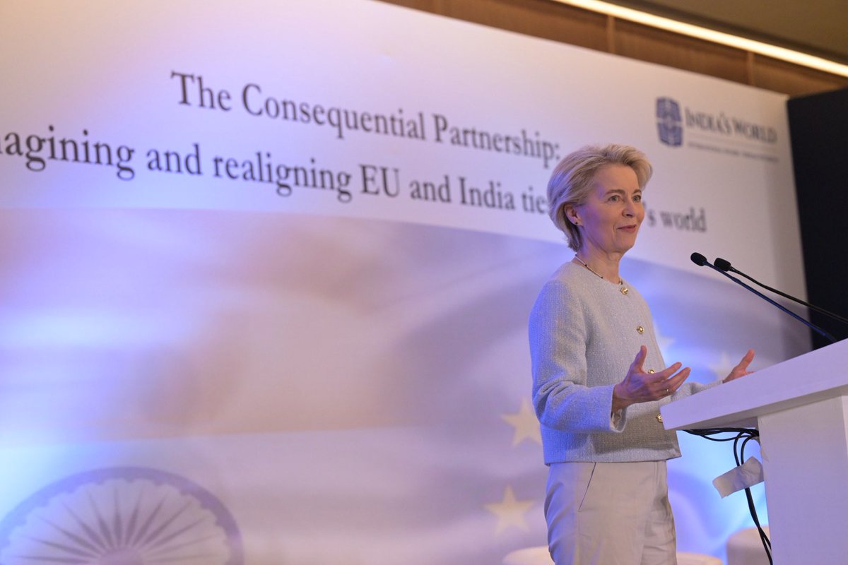 Europe is ready to take greater responsibility for security and defense.

At the same time we want to strengthen security cooperation with trusted partners.

That’s why we’re exploring a future Security &amp; Defence Partnership with India.