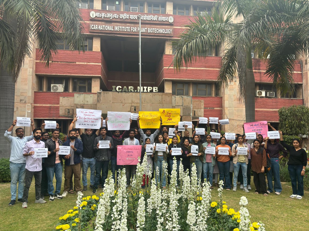 sachin_pho12725's tweet photo. #ReviseARS2025withAgriBiotech #ARSneedsAgriBiotech
🚨 NO SEATS for Plant Biotechnology in ARS 2025 and last 7 years? 🚨
This is unacceptable! We demand fair opportunities! @ASRB118121, @DrSanja87281635, @icarindia, @AgriGoI, @hpathak_icar, @ChouhanShivraj @ICAR_NIPB
Listen to us https://t.co/IUGqadjf52