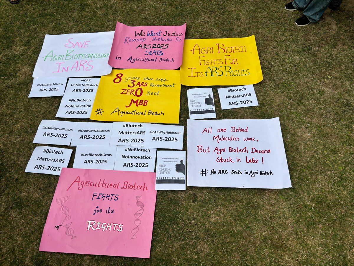 AkshayG36492696's tweet photo. #ReviseARS2025withAgriBiotech #ARSneedsAgriBiotech
No Biotech, No Future! 🚨 @ASRB118121 @icarindia @AgriGoI https://t.co/Q1U4XCJHbk