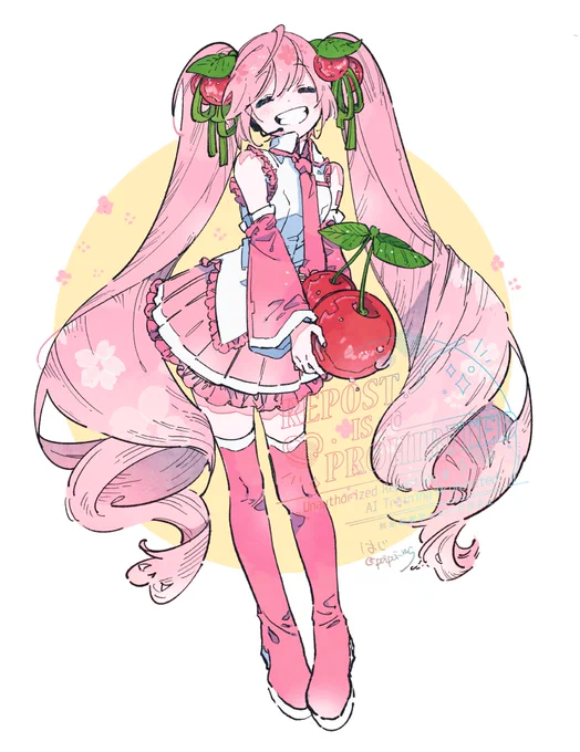 笑顔満開ミクさん #グッスマイラコン04桜ミク 