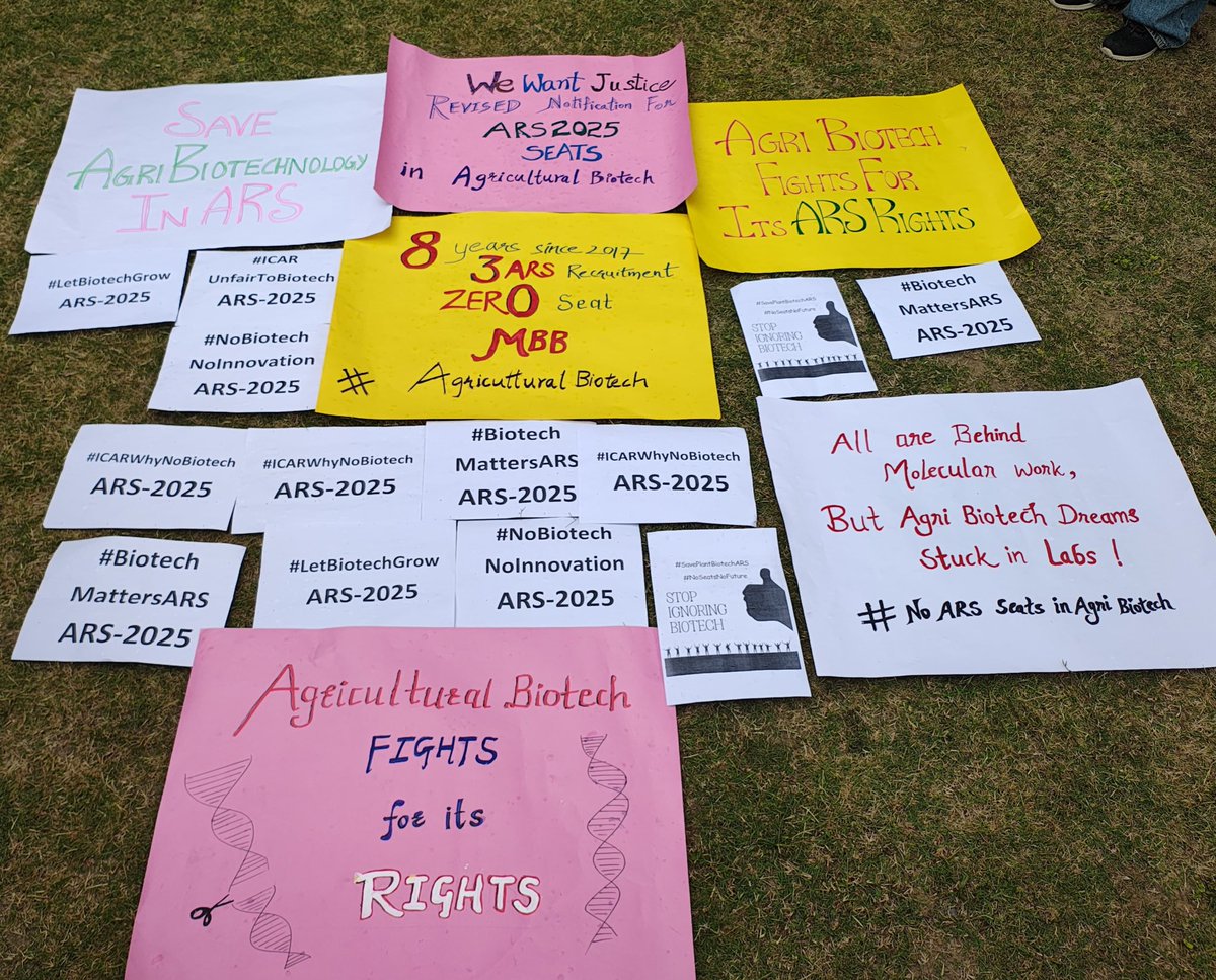 SubhashAmouni's tweet photo. #ReviseARS2025withAgriBiotech #ARSneedsAgriBiotech
🚨 NO SEATS for Plant Biotechnology in ARS 2025? 🚨
This is unacceptable! We demand fair opportunities! @ASRB118121, @DrSanja87281635, @icarindia, @AgriGoI, @hpathak_icar, @ChouhanShivraj @ICAR_NIPB – LISTEN TO US! https://t.co/SgPtr2sSvE