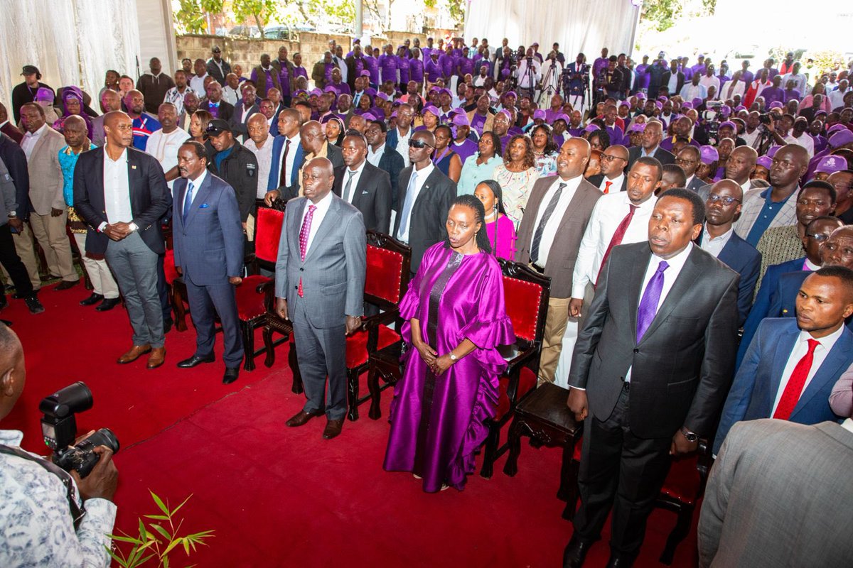 PLPartyKenya's tweet photo. A heartfelt thank you to everyone who made our brand reveal a success.
#GoingPurple is not just about the color but what it symbolizes, that Unity is not just an option but a necessity.
Time has come to rise above the little that divides Kenyans 🇰🇪 and come together under a common purpose to liberate our country.
🟣 Join the movement today! https://t.co/jykSMbfPs0
#UniteLiberate #PLPKenya