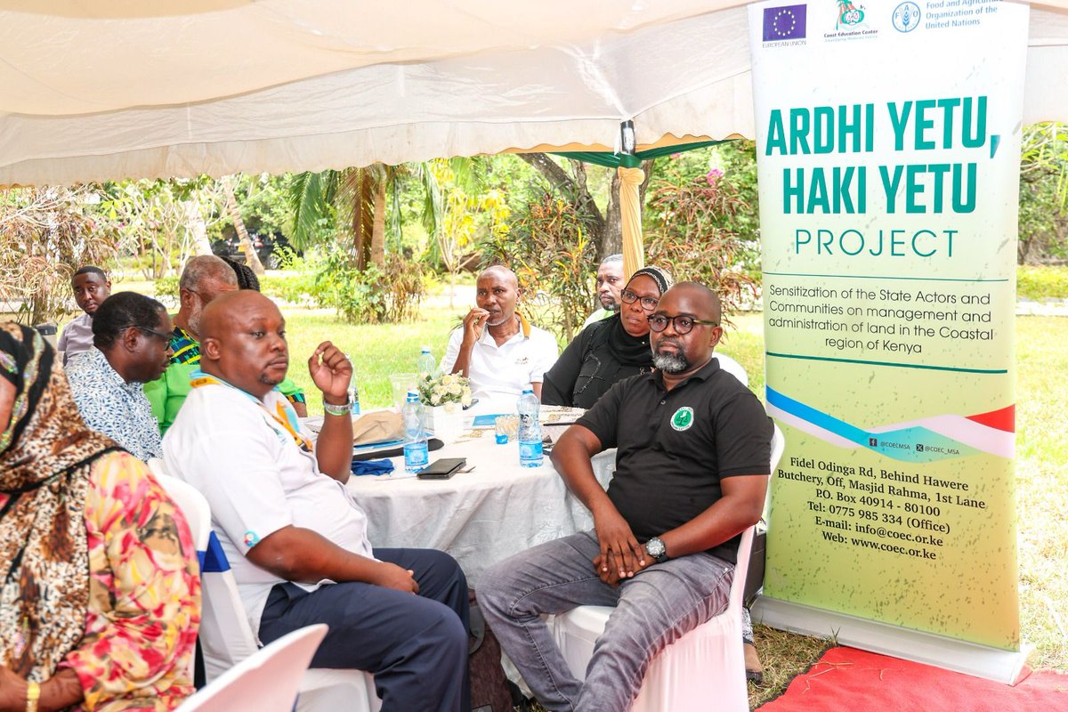 HakiYetuOrg's tweet photo. 🚨 Land Policy Progress weJoined Kilifi Governor &amp; FAO partners for a breakfast meeting, submitting the Kilifi County Land Policy draft for review &amp; tabling. A milestone for land governance &amp; community rights! 🌍✨

#HakiYetu #LandRights #Kilifi https://t.co/5yO8LEvaoS