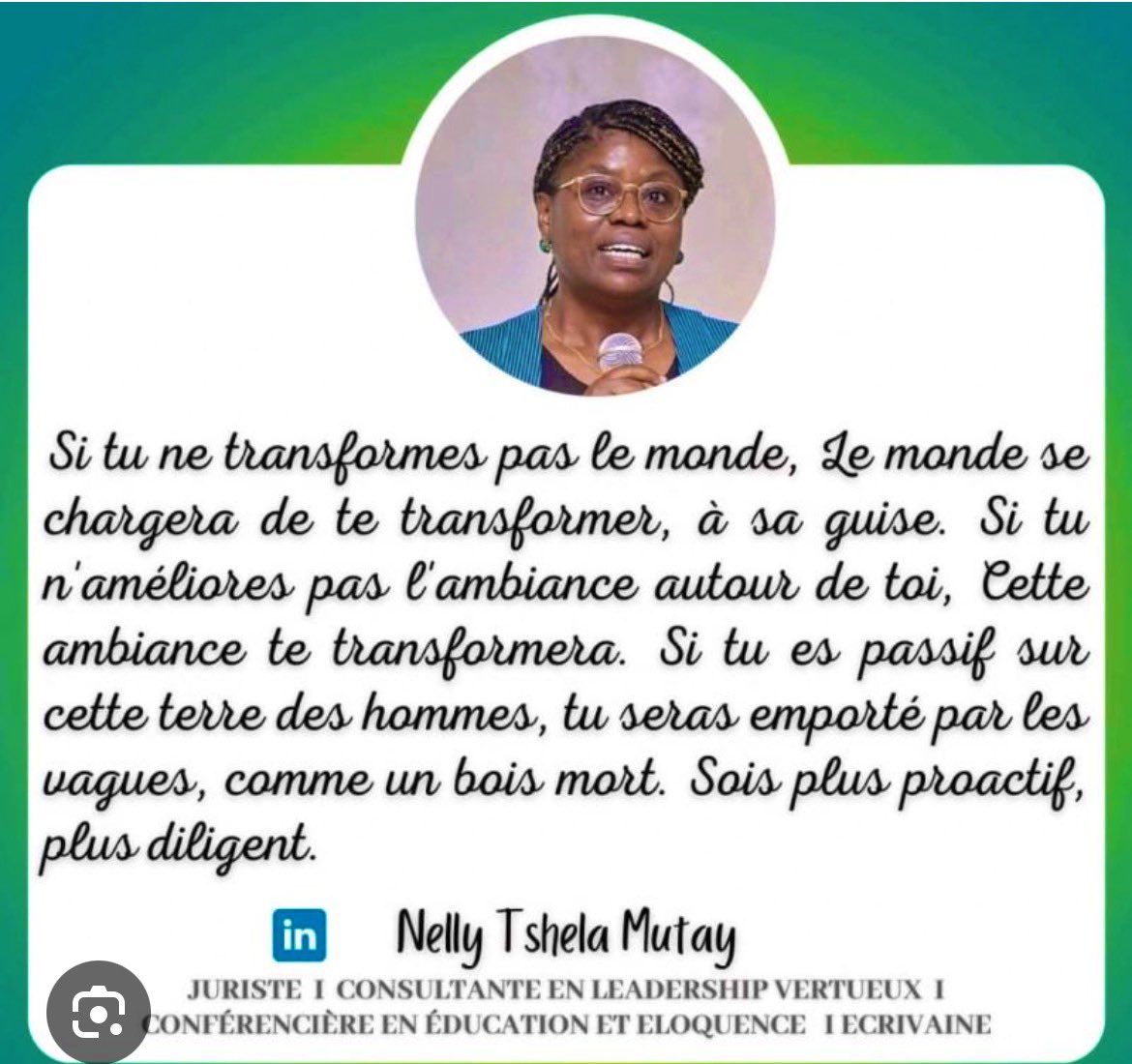 NELLYTSHELAMUT's tweet image. #Agir ou #subir ?
Tous les jours nous devons choisir, bien choisir !
Notre vie actuelle est la conséquence de nos #choix antérieurs.
Agir ou Subir ?