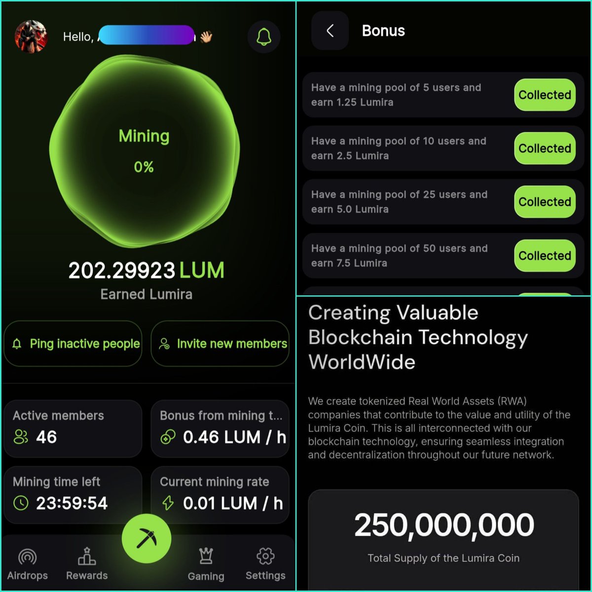 vivaGoooo's tweet photo. 📢Lumira Mining App Next PI Network 📷250M LUM Total supply with 250k active miners as of now so we are very early
STEPS to join:
📷Download App
📷https://t.co/cvdc1PbQ8w
📷Use invite code: mbelguesmi
📷Start mining
#Picoin #Binance #PiNetwork #CMC #BTC #benbybit #Gateio https://t.co/e2E7djRMNN