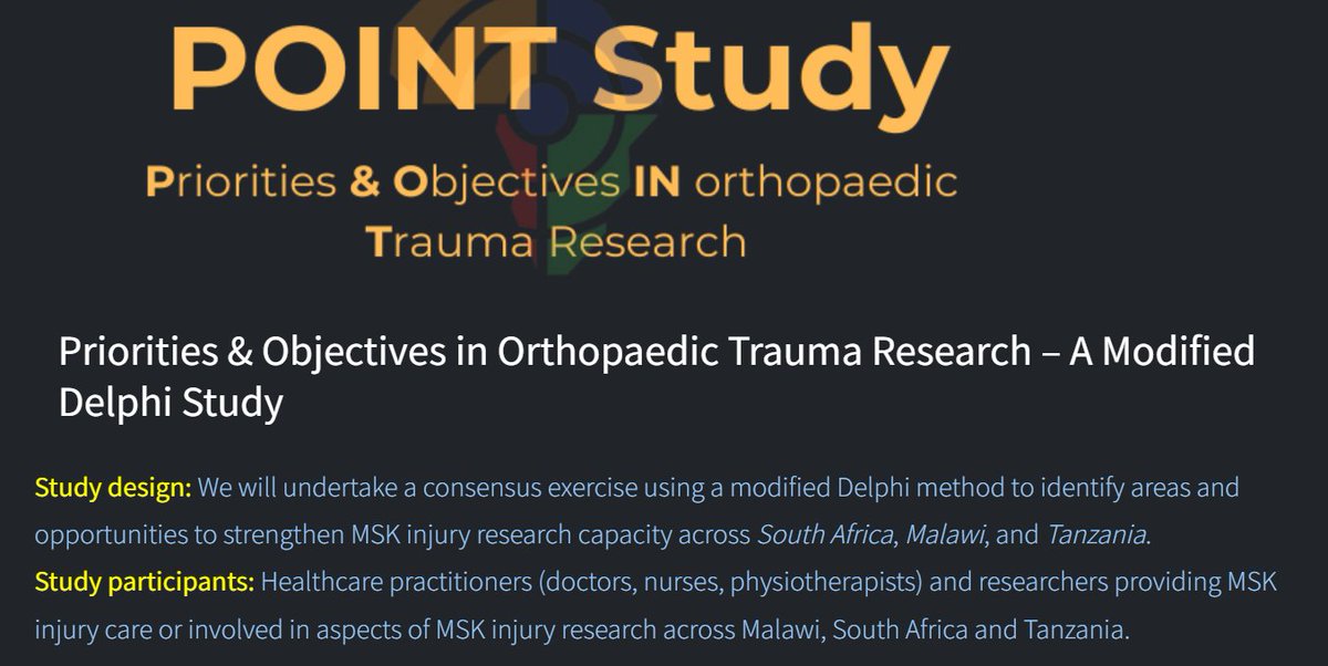 Orthopaedic Research Unit (ORU), UCT (@oruuct) on Twitter photo Calling all #musculoskeletal trauma and #injury researchers in South Africa.
While you have your morning coffee ☕️, tell us the challenges & barriers you face in research!
5 mins is all it takes...
globalinjury.ndorms.ox.ac.uk/collection/sur…
#globalinjurygroup
<a href="/MaritzLaubscher/">Maritz Laubscher</a> <a href="/DrSiGraham/">Simon Graham</a> Calling all #musculoskeletal trauma and #injury researchers in South Africa.
While you have your morning coffee ☕️, tell us the challenges & barriers you face in research!
5 mins is all it takes...
globalinjury.ndorms.ox.ac.uk/collection/sur…
#globalinjurygroup
<a href="/MaritzLaubscher/">Maritz Laubscher</a> <a href="/DrSiGraham/">Simon Graham</a>