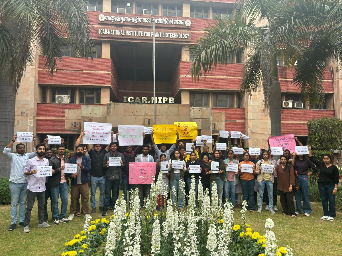 AkshayG36492696's tweet photo. #ReviseARS2025withAgriBiotech #ARSneedsAgriBiotech
8 Years of NO SEATS for Biotech! Why? 🤔 @ASRB118121 @icarindia @AgriGoI @ChouhanShivraj @hpathak_icar https://t.co/bvVgo0aNoD