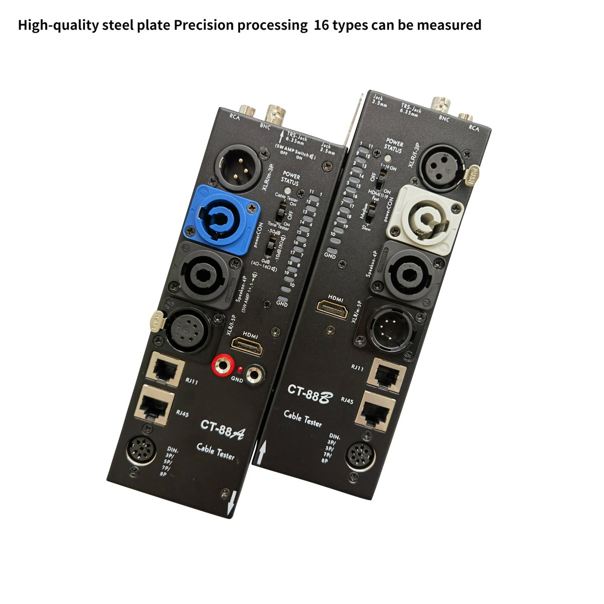 AmyChen0401's tweet image. #CableTester
Test wire cable and audio cables, including XLR, PowerCon, Phone, HDMI, 3.5mm Jacks, , Speakon, DIN, RJ11, RJ45, and etc.

#CT88  #CT20 
Welcome to contact me for more information.
E-mail: amy@vertex-audio.com
Whatsapp: +86 15757857457
Web: vertex-audio.com