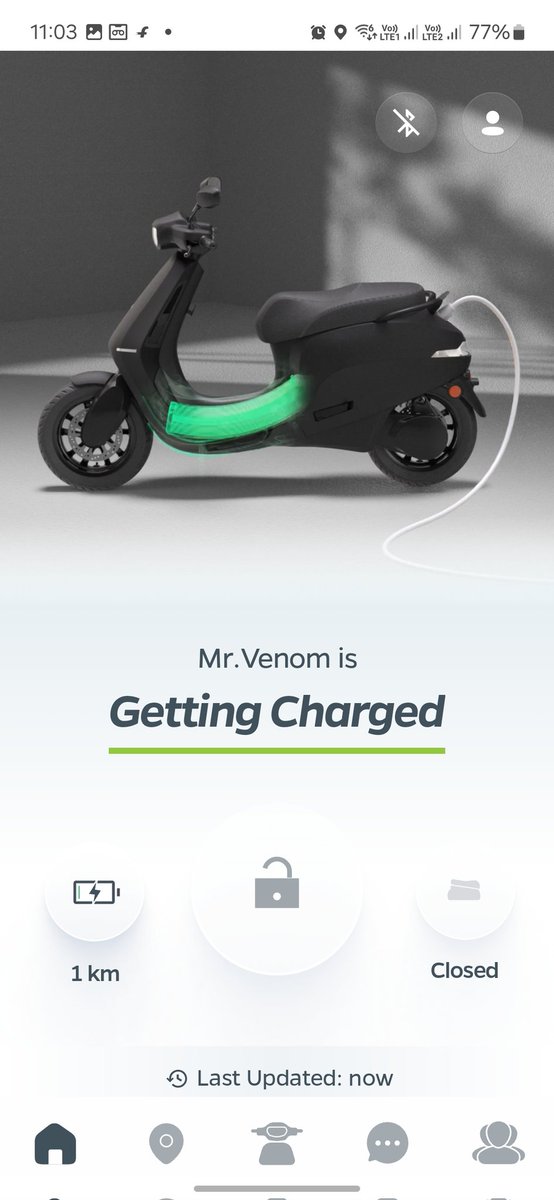 Hrushikesh9009's tweet photo. @OlaElectric @bhash Sudden Battery droped to 3% . Scooter stopped in middle of highway at speed of 60km/hr. Is that you want to kill us @bhash @OlaElectric https://t.co/VVrwcuNbbH