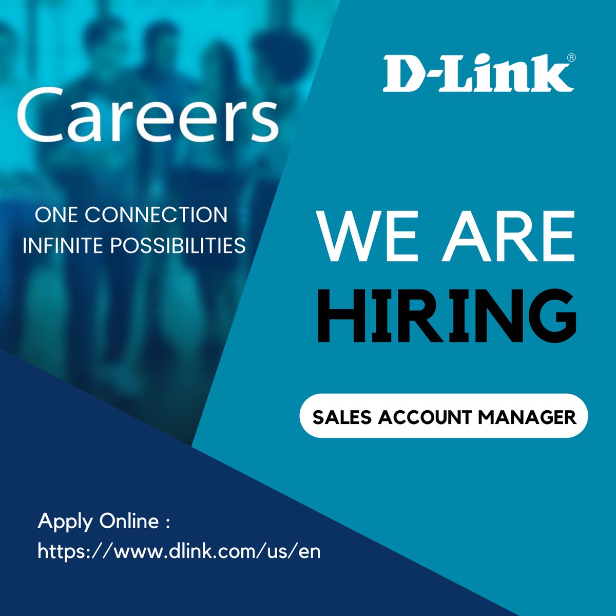 D-Link USA (@dlink) on Twitter photo 🚀bit.ly/4kjn2ze  Sales pros! We’re looking for a **Sales Account Manager** to join our dynamic team. Are you the right fit? #SalesJobs #CareerGrowth #SalesJobs #Hiring #TechCareers 🚀bit.ly/4kjn2ze  Sales pros! We’re looking for a **Sales Account Manager** to join our dynamic team. Are you the right fit? #SalesJobs #CareerGrowth #SalesJobs #Hiring #TechCareers