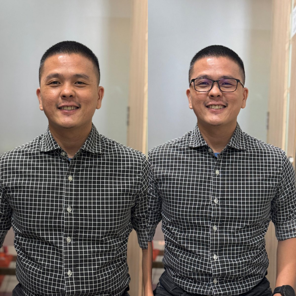 tommybun's tweet photo. With or without glasses? https://t.co/pj54e2EI99