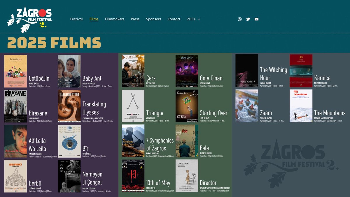 Last day for festival 📽️🎥🎬
zagrosfestival.com