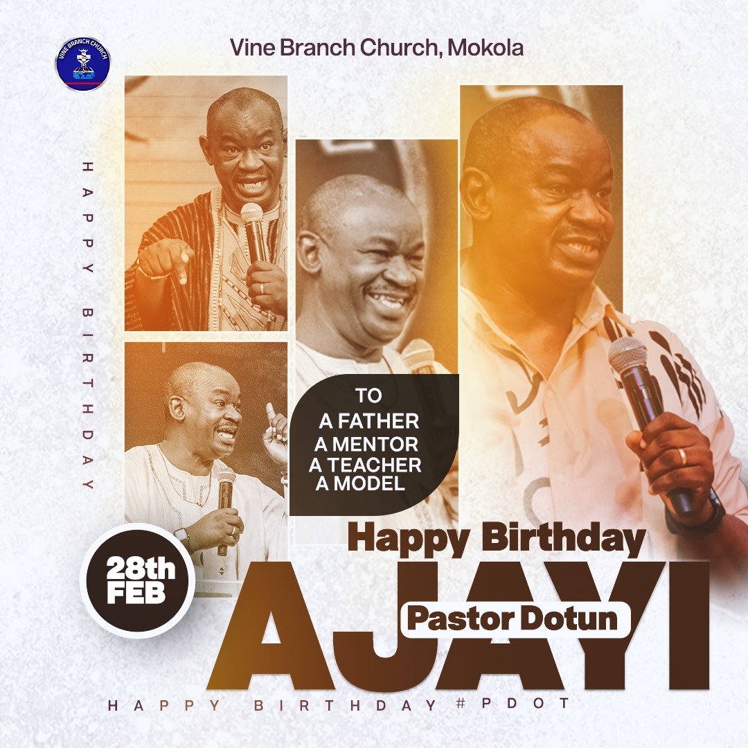 VBCmokola's tweet photo. Happy Birthday Pastor Dotun Ajayi!
Thank you for giving yourself wholeheartedly to God and His people!
Thank you for being a true father, shepherd, vessel of honor, and gallant Kingdom General!…Your indelible impact that continues to transform lives. https://t.co/z9LI1EDIKl