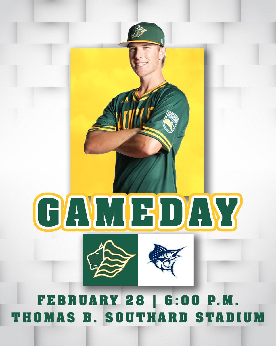 𝑮𝑨𝑴𝑬𝑫𝑨𝒀!

@saintleobase hosts Palm Beach Atlantic for its first home <a href="/D2SSC/">Sunshine State Conference</a> series!

🆚 Palm Beach Atlantic
⏲️6 p.m.
📍 Thomas B. Southard Stadium
📽️bit.ly/4eesHme
📊bit.ly/2MGCgCk
🎟️bit.ly/4gePLmY

#GOLIONS 🦁 | #SAINTLEO1PRIDE🦁