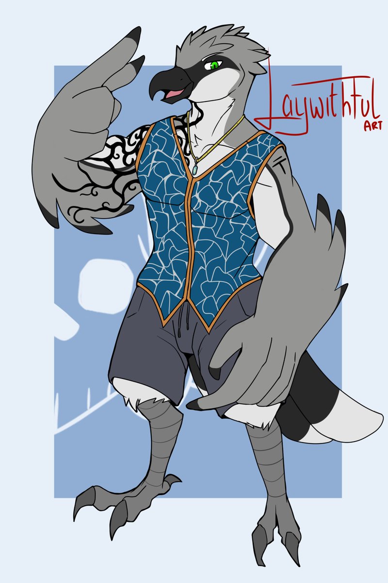 laywithfull's tweet image. If you’re foolish enough to wear armor on a boat, Wave will fly you up and drop you into the depths. Even if you aren’t, he’ll still do it to steal your ship. He’s violently protective of his friends, so if you hurt them, he’ll make you wish he only drowned you.

@lykaeron