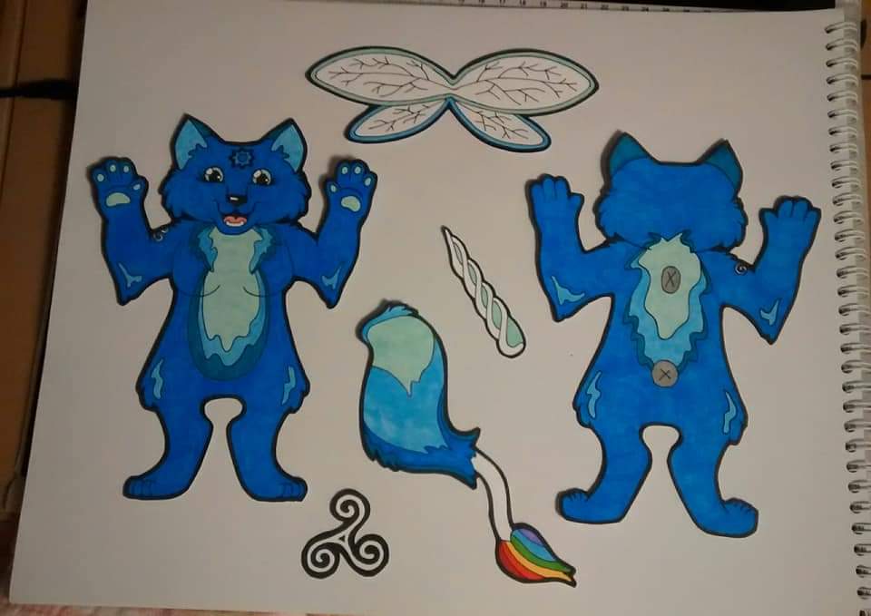 sniffum1's tweet photo. @ChocoFlakey Here is the 2nd reference sheet. Had another friend draw this quick as a gift one convention while I was busy busy with volunteering. The triskele or sprial is meant to be on her left cheek. https://t.co/80gwTtaXs2