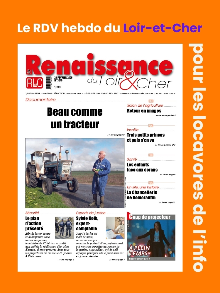 Bonjour le Loir-et-Cher ! Cette semaine, à la UNE :
📰Beau comme un tracteur.

Disponible en kiosque et en ligne :
🔗larenaissanceduloiretcher.fr/kiosque/

#loiretcher #centrevaldeloire #documentaire #arte #sécurité #délinquance #expertenjustice