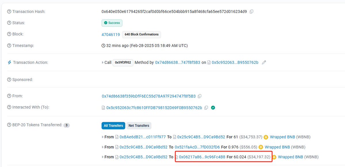 Our team found a security vulnerability in the four.meme platform, currently a hacker is frantically withdrawing all the token liquidity launched from the four.meme platform and has already profited more than 4,800BNB, please four.meme