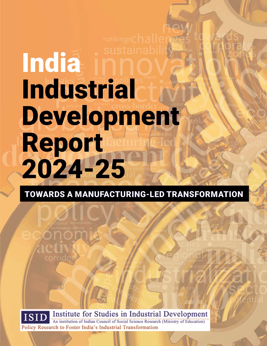 Had a very engaging discussion on India Industrial Development Report 2024-25 prepared by colleagues <a href="/ISID_India/">Institute for Studies in Industrial Development</a> at IIC Delhi on 27 Feb.  <a href="/nageshkum/">Nagesh Kumar, PhD</a>, Ajay Shankar, Damu Ravi (MEA, Secretary ER), @ramSinghEcon. Excellent moderation and summing up by <a href="/DrVKSaraswat49/">Dr V K Saraswat</a>