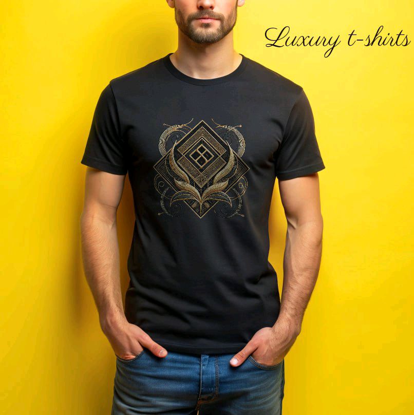 stylishlux's tweet photo. Elevate your style with our new luxury t-shirts! ✨ Perfect for any occasion. Grab yours now and make a statement. #Fashion #LuxuryWear https://t.co/xstleLn8u3