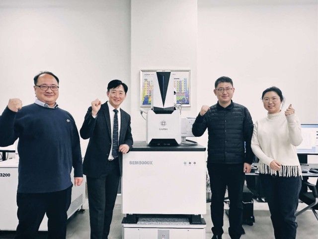ciqtek's tweet image. Celebrate the successful installation of CIQTEK SEM5000X on GSEM in Korea 

CIQTEK is proud to announce the integration of its SEM3200, SEM4000Pro, and SEM5000X models into GSEM. 

Learn more:buff.ly/3D9z2CC 

#ElectronMicroscope 
#CIQTEK 
#SEMmicroscope 
#GSEM