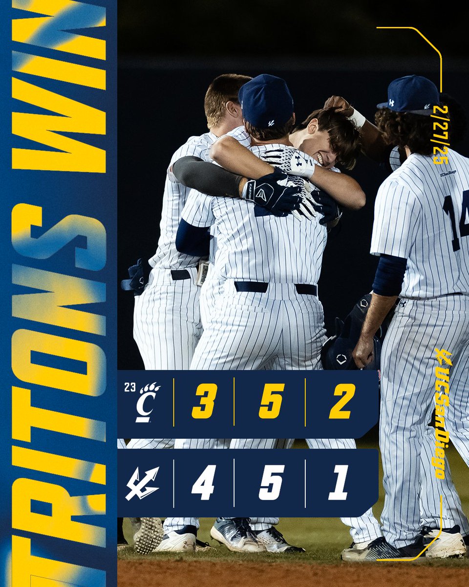True freshman » pinch hit » walk off! 🙌

#GoTritons
