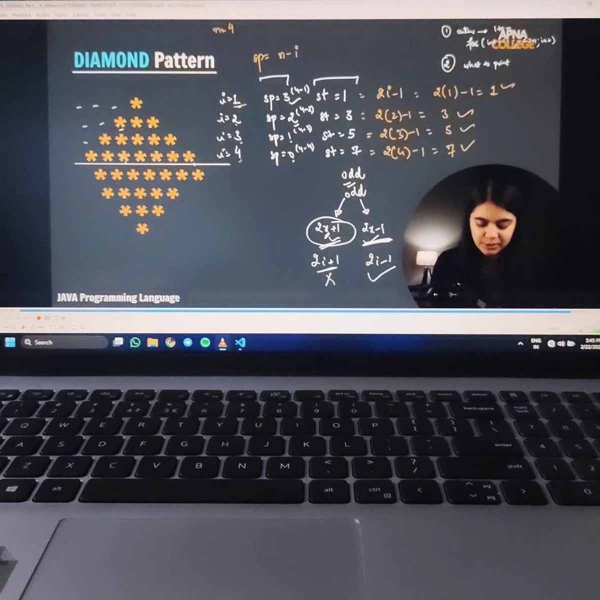 codewithrk21's tweet image. Day 14/100 #100DaysofCode 
On the Way to Mastering #JavaWithDsa
Completed Patterns Today🎯
Learn various patterns like diamond patterns, butterfly pattern, floyds traingle by @shradhakhapra Mam
@ApnacollegeX
.
.
.
.
#JavaWithDsa #coding #challenge