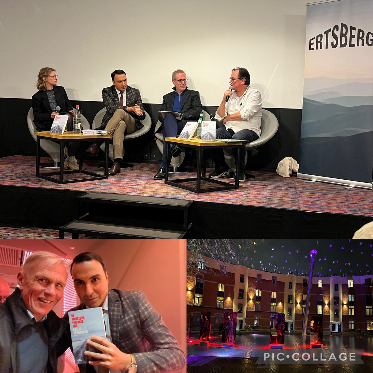 Schitterende avond, wat een power. 📕voorstelling  ‘De monsters van onze tijd’ <a href="/BenKhalud/">Khalid Benhaddou</a> <a href="/ErtsbergB/">Ertsberg uitgeverij</a> Het panelgesprek met Johan Braeckman , <a href="/devosmarc/">Marc De Vos</a> <a href="/EvaKestemont/">Eva Kestemont</a> zorgde voor de extra peper 👊