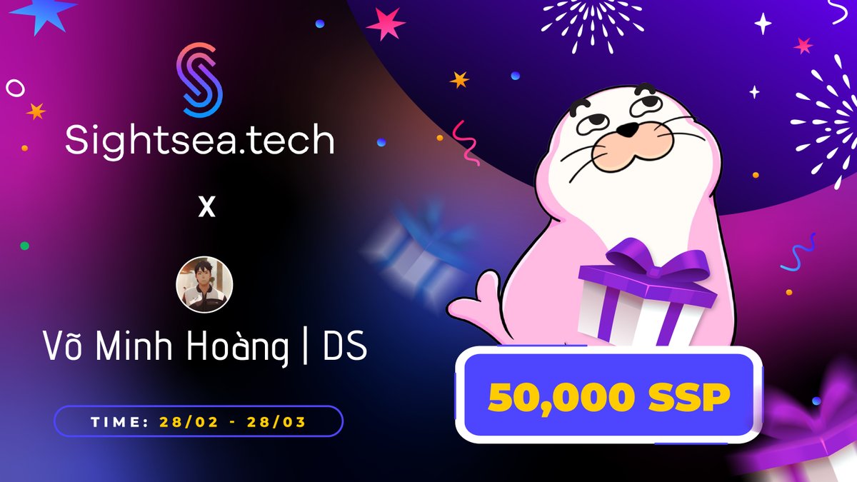 Võ Minh Hoàng | DS (@vmhoangit1408) on Twitter photo 🔥 SIGHTSEA X VÕ MINH HOÀNG | DS GIVEAWAY 🔥
🚀 Cơ hội chia pool thưởng siêu khủng lên đến 50,000 SSP từ nhà <a href="/Sightsea_Tech/">Sightsea.Tech</a> chính thức lộ diện! Chỉ cần hoàn thành các nhiệm vụ social đơn giản là anh em có thể nhận ngay reward về ví!
🎯 Thể lệ tham gia:
1⃣ Mở 🔥 SIGHTSEA X VÕ MINH HOÀNG | DS GIVEAWAY 🔥
🚀 Cơ hội chia pool thưởng siêu khủng lên đến 50,000 SSP từ nhà <a href="/Sightsea_Tech/">Sightsea.Tech</a> chính thức lộ diện! Chỉ cần hoàn thành các nhiệm vụ social đơn giản là anh em có thể nhận ngay reward về ví!
🎯 Thể lệ tham gia:
1⃣ Mở