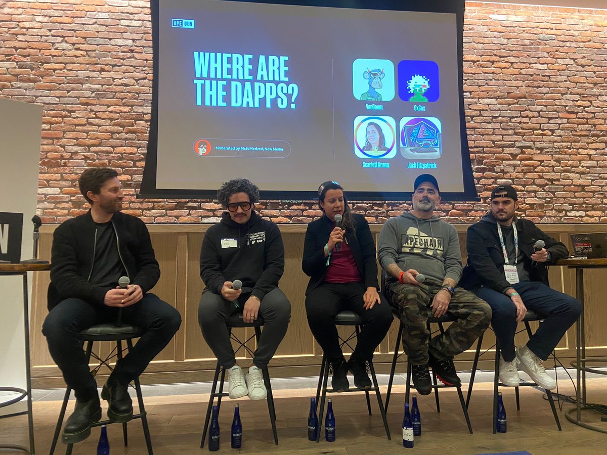 Thank you <a href="/apecoin/">ApeCoin</a> for inviting us to share knowledge about new technologies and dApps for #DigitalArtist and #CryptoArt collections. Thank you <a href="/mpastko/">Michael Pastko</a> and the team building together among other friends <a href="/nftnow/">nft now</a>  🚀

#Web3 #Builders  #ETHDenver #Denver #NYC #MiamiTech